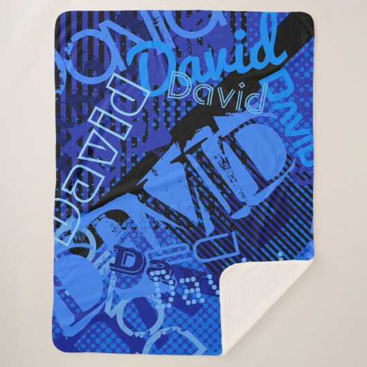 Couverture Sherpa N'importe quel nom personnalisé Creative (Devant)