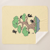 Couverture Sherpa Ninjas minuscules en bonsaï sur jaune (Devant (Horizontal))