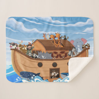 Couverture Sherpa Noah's Ark Sherpa Fleece Blanket pour enfants