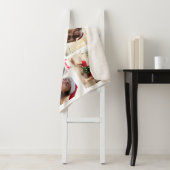 Couverture Sherpa Noël à la plage 5 Photo Collage moderne (En situation)