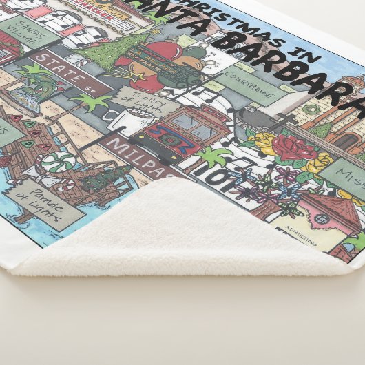 Couverture Sherpa Noël à Père Noël Barbara (3/4)