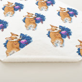 Couverture Sherpa Noël adorable du chiot de Corgi (3/4)