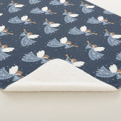 Couverture Sherpa Noël Angel Paix sur Terre Fête de Noël (3/4)