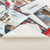 Couverture Sherpa Noël Animaux 3 Galerie Photo Tartan Personnalisé (3/4)