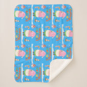 Couverture Sherpa Noël Animé Gnome Joyeux (Devant)