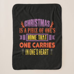 Couverture Sherpa Noël cadeau Noël est un morceau