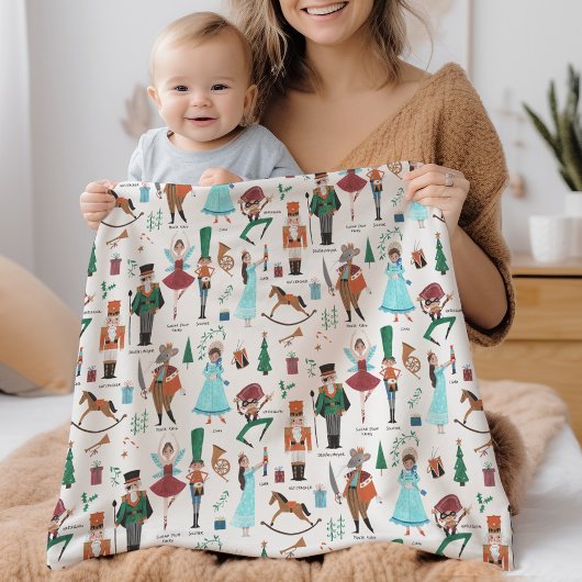 Couverture Sherpa Noël Casse-Noisette Mignonne
