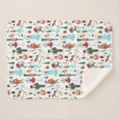 Couverture Sherpa Noël Casse-Noisette Mignonne (Devant (Horizontal))