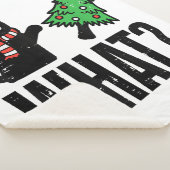 Couverture Sherpa Noël Chat Tipping Xmas Tree Drôle (3/4)