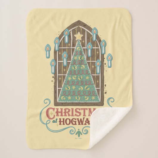 Couverture Sherpa Noël chez HOGWARTS™ - Graphique de cookies (Devant)