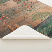 Couverture Sherpa Noël Conifères rustiques Bois de pin (3/4)