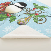 Couverture Sherpa Noël de poulet d'hiver (3/4)
