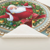 Couverture Sherpa Noël de Santa (3/4)