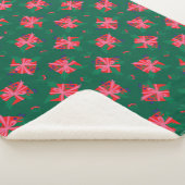 Couverture Sherpa Noël de vacances vertes (3/4)