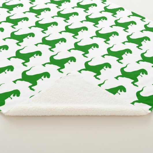 Couverture Sherpa Noël Dinosaure Vert (3/4)