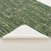 Couverture Sherpa Noël Faux Fils Tissés Verts (3/4)