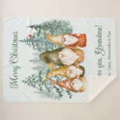 Couverture Sherpa Noël Gnome (Devant (Horizontal))