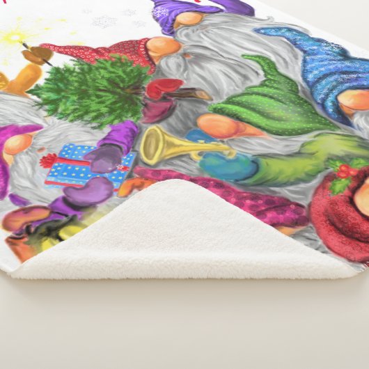 Couverture Sherpa Noël Gnome Baby Sherpa Blanket (3/4)