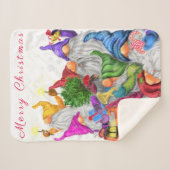 Couverture Sherpa Noël Gnome Baby Sherpa Blanket (Devant (Horizontal))