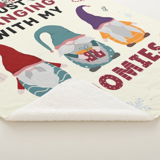 Couverture Sherpa Noël Gnome Family Just Hanging with Gnomies (3/4)