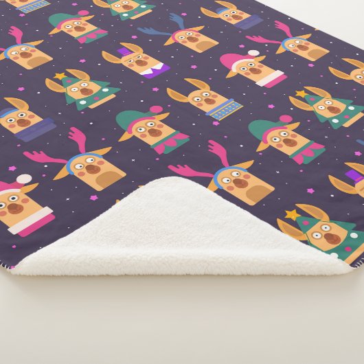 Couverture Sherpa Noël mignon (3/4)