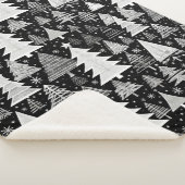 Couverture Sherpa Noël monochrome (3/4)