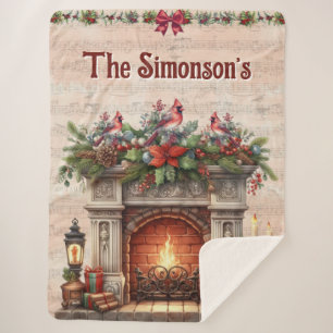 Couverture Sherpa Noël personnalisé