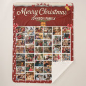 Couverture Sherpa Noël personnalisé 44 Photo Collage (Devant)