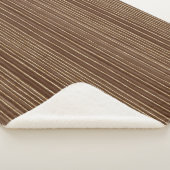 Couverture Sherpa Noël Rayures Or Marron (3/4)