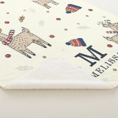 Couverture Sherpa Noël Reindeer Casquette Motif Personnalisé (3/4)