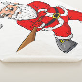 Couverture Sherpa Noël Santa Claus Baseball Pitcher Boys T Enfants (3/4)