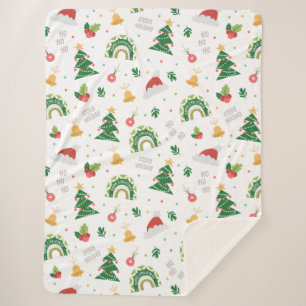 Couverture Sherpa Noël Sherpa Blanket