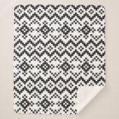 Couverture Sherpa Noël Snowflakes Fair Isle Seamless Patternart (Devant)