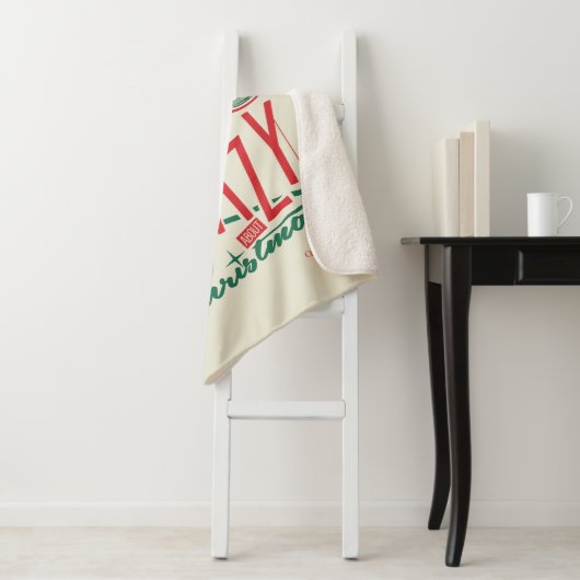 Couverture Sherpa Noël Vacances Fou À propos de Noël (En situation)