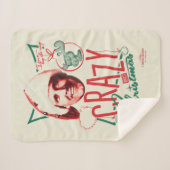 Couverture Sherpa Noël Vacances Fou À propos de Noël (Devant (Horizontal))