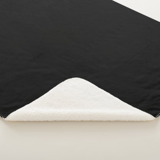Couverture Sherpa Noir de base couleur solide simple coussin minimal (3/4)