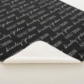 Couverture Sherpa Noir et blanc moderne Keepsaké Baby Custom (3/4)