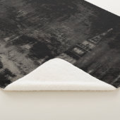 Couverture Sherpa Noir et Taupe en survol Skyline Venise Italie (3/4)