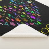 couverture sherpa noire YOGA. "JUSTE PAIER" (3/4)