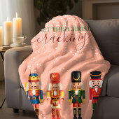 Couverture Sherpa Noisette Unique Moderne Funny Pink Noël