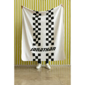 Couverture Sherpa Nom Couleurs entièrement personnalisées Double À d