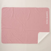 Couverture Sherpa Nom de couleur rose quartz rose (Devant (Horizontal))