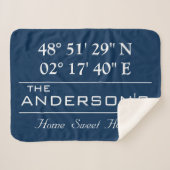 Couverture Sherpa Nom de famille Latitude Longitude personnalisé Adr (Devant (Horizontal))