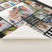 Couverture Sherpa Nom de famille Monogramme Citation Coeur 20 Photo (3/4)