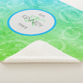 Couverture Sherpa Nom de famille personnalisé et dates importantes (3/4)