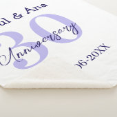 Couverture Sherpa nom de lettre gras violet 30e anniversaire simple (3/4)