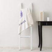 Couverture Sherpa nom de lettre gras violet 30e anniversaire simple (En situation)