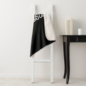 Couverture Sherpa Nom d'écriture professionnelle noir personnalisé (En situation)