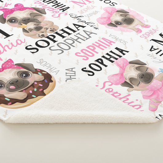 Couverture Sherpa Nom du collage Carlins mignons (3/4)