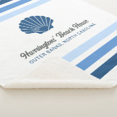 Couverture Sherpa Nom et emplacement personnalisés Maison de plage (3/4)